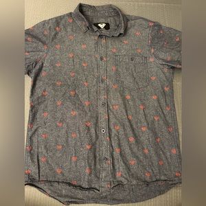 Superman button up mens small